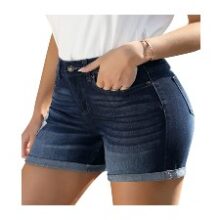 High Waisted Distressed Shorts