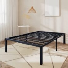 MERRLAND Sturdy Twin Size Metal Platform Bed Frame