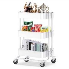 Pipishell 3-Tier Rolling Utility Cart