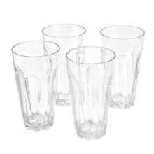 Amazon Basics Tritan Working Style Highball Glasses