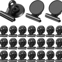 24Pack Strong Fridge Magnets Magnetic Clips