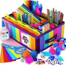 Arts and Crafts Supplies Kit for Kids and Toddlers