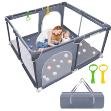 Playpen with Gate for Toddler and Babies