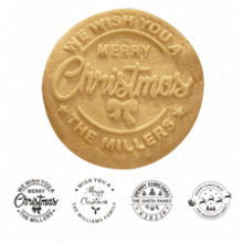 2023 Personalized Christmas Cookie Stamp with 3D Raised Design