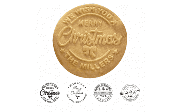 2023 Personalized Christmas Cookie Stamp with 3D Raised Design