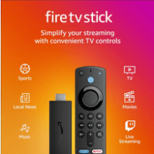 Amazon Fire TV Stick with Alexa Voice Remote - Free & Live HD Streaming Device