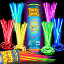 Bulk Glow Sticks - 100pk Glow in the Dark Party Supplies for Neon Parties, Kids, and Adults