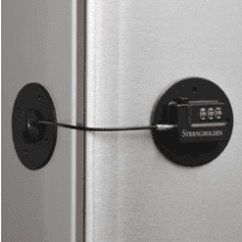 Child Proof Refrigerator Lock Combo - Keep Your Family Safe with Fridge Locks for Kids (Black & Round)