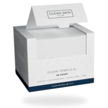 Clean Skin Club Clean Towels XL, Biobased Dermatologist Approved Face Towel, Disposable Clinically Tested Towelette, Makeup Remover Dry Wipes, Ultra Soft, 50 Ct