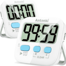 Cute Kitchen Timer for Kids - 2 Pack Digital Timer for Cooking, Baking, and More