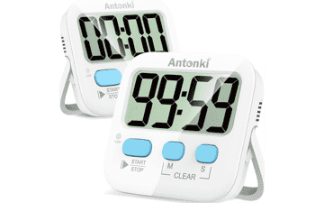 Cute Kitchen Timer for Kids - 2 Pack Digital Timer for Cooking, Baking, and More