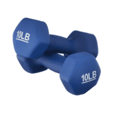 Easy Grip Workout Dumbbell - Neoprene Coated - Various Sets and Weights