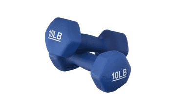 Easy Grip Workout Dumbbell - Neoprene Coated - Various Sets and Weights