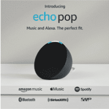 Echo Pop | Compact Smart Speaker with Alexa | Charcoal