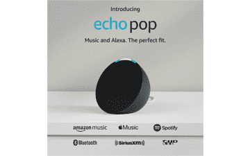 Echo Pop | Compact Smart Speaker with Alexa | Charcoal