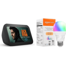 Echo Show 5 - Charcoal with Smart Color Bulb