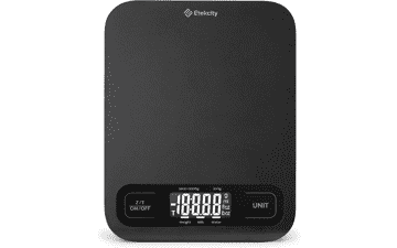 Etekcity Food Kitchen Scale - Digital Grams and Ounces for Weight Loss, Baking, Cooking, Keto and Meal Prep - Large - Black