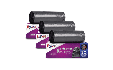 Ezee Garbage Bag - 19x21 inches (Pack of 3, 90 Pieces) - Small Size