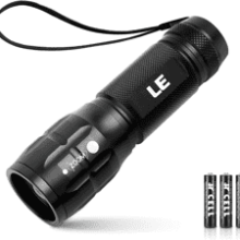 High Lumens LED Flashlight - Small, Zoomable, Waterproof, Adjustable Brightness - Outdoor, Emergency, Tactical & Camping