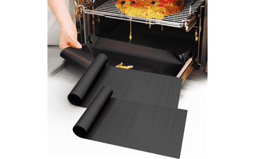 Large Oven Liners for Bottom of Oven - BPA and PFOA Free - 16x24 Inch - Thick Heavy Duty Non Stick Teflon Mats for Electric, Gas, Toaster, Convection, Microwave Ovens and Grills