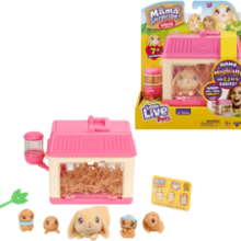 Little Live Pets - Mama Surprise Minis: Feed, Nurture, and Dress Up the Lil' Bunny Inside Their Hutch with Surprise Accessories