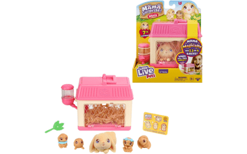 Little Live Pets - Mama Surprise Minis: Feed, Nurture, and Dress Up the Lil' Bunny Inside Their Hutch with Surprise Accessories