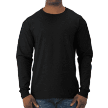 Men's Dri-Power Cotton Blend Long Sleeve Tees - Moisture Wicking, Odor Protection, UPF 30+