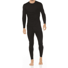 Men's Fleece Lined Base Layer Set - Thermajohn Long Johns Thermal Underwear for Cold Weather