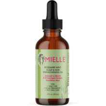 Mielle Organics Rosemary Mint Scalp & Hair Strengthening Oil with Biotin & Essential Oils - Nourishing Treatment for Split Ends and Dry Scalp - All Hair Types - 2 fl oz