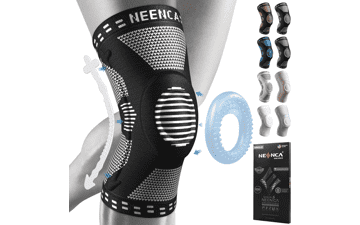 NEENCA Professional Knee Brace for Pain Relief, Medical Support with Patella Pad & Side Stabilizers, Compression Sleeve for Meniscus Tear, ACL, Arthritis, Joint Pain, Runner, Workout