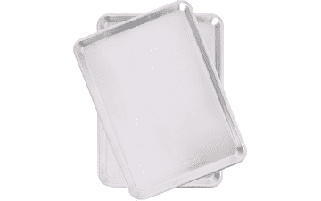 Nordic Ware Aluminum Baker's Half Sheet - 2-Pack, Silver