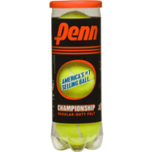 Penn Championship Regular Duty Tennis Balls - 1 Can, 3 Balls