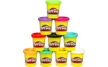 Play-Doh Modeling Compound 10-Pack Case of Colors for Halloween Treat Bags, Non-Toxic, Assorted, 2 oz. Cans