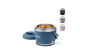 Portable Food Warmer for On-the-Go - Crock-Pot Electric Lunch Box, 20-Ounce, Faded Blue