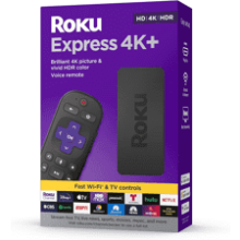 Roku Express 4K+ Streaming Device with HDR and Voice Remote