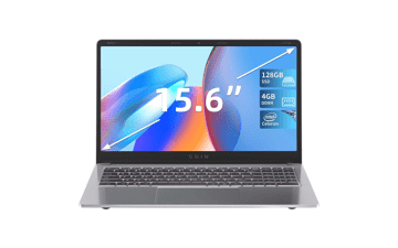 SGIN 4GB DDR4 RAM 128GB SSD 15.6 Inch Laptop with Intel Celeron Processor, Intel UHD Graphics 600, USB3.0, Mini HDMI, Webcam, Wi-Fi, Bluetooth 4.2