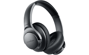 Soundcore Anker Life Q20 Hybrid Active Noise Cancelling Headphones - Wireless Over Ear Bluetooth Headphones with 40H Playtime, Hi-Res Audio, Deep Bass - Memory Foam Ear Cups for Travel and Home Office