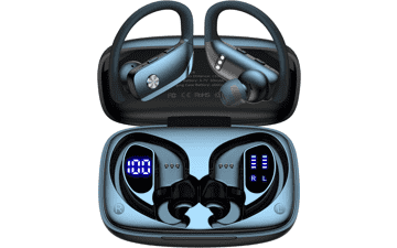 bmani Wireless Earbuds Bluetooth Headphones 48hrs Play Back Sport Earphones with LED Display