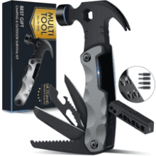 13 In 1 Survival Multi Tools Hammer - Camping Accessories for Men, Dad Gifts - Cool Gadgets for Adults, Boyfriend, Husband, Grandpa - Birthday, Valentines, Fathers