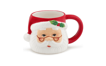 16 oz Santa Mug - Festive Mr. Christmas Ceramic Cup