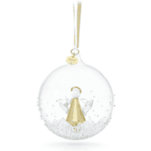 2022 Swarovski Annual Edition Ornament - White and Gold-Tone Crystals