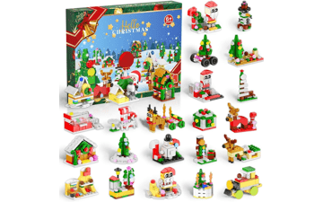 2023 Advent Calendar - Xmas Building Toys - 24 Days Christmas Countdown, Stocking Stuffers for Boys Girls 4-12 Years (plastic02)