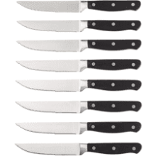 8-Piece Kitchen Steak Knife Set - Black