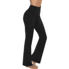 AFITNE Women's Bootcut Yoga Pants with Pockets, High Waist Tummy Control 4 Way Stretch