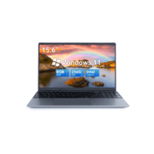 AMIAMO Laptop Computer 8GB RAM 256GB ROM 15.6" FHD Display Intel Quad-Core Processor Windows 11 USB 3.0 Bluetooth 4.2 5000mWh Battery Mini HDMI