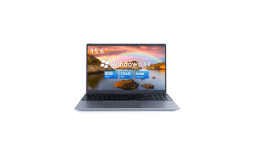 AMIAMO Laptop Computer 8GB RAM 256GB ROM 15.6" FHD Display Intel Quad-Core Processor Windows 11 USB 3.0 Bluetooth 4.2 5000mWh Battery Mini HDMI