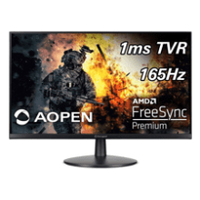 AOPEN 24MV1Y Pbmiipx 23.8" Full HD Gaming Monitor | AMD FreeSync Premium | 165Hz | 1ms | VESA & Tilt Compatible | HDMI & Display Port