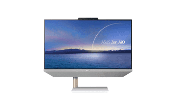 ASUS Zen AiO 24 23.8” FHD Touchscreen AMD Ryzen 7 5825U 16GB DDR4 512GB SSD Windows 11 Home Kensington Lock White M5401WYA-DH704T