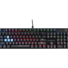 Acer Predator Aethon 303 Gaming Keyboard - Kailh Blue Mechanical Switches | RGB Illuminated | 12 Backlight Effects | 5 Gaming Modes & 3 Sidelight Effects | Anti-Ghosting