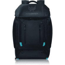 Acer Predator Gaming Backpack - Water Resistant and Tear Proof - Fits Up to 17.3" Laptop - Black with Teal Accents